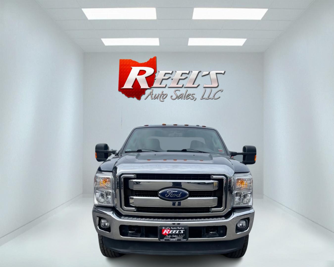 2015 Blue /Gray Ford F-350 SD XLT SuperCab Long Bed 4WD (1FT8X3B68FE) with an 6.2L V8 OHV 16V engine, 6-Speed Automatic transmission, located at 11115 Chardon Rd. , Chardon, OH, 44024, (440) 214-9705, 41.580246, -81.241943 - Photo#1